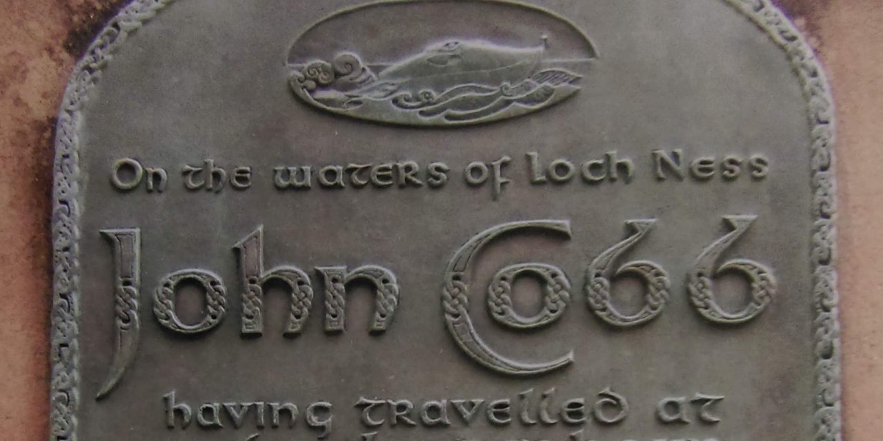 Bronze plaque commemorating John Cobb