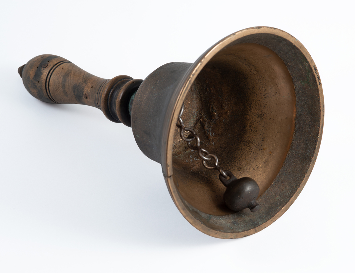 Hand bell from the Black Isle Combination Poor House. Date: 19th Century, (1992.16)