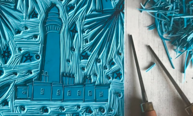 Textile Printing from your own Linocut